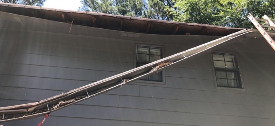 GUTTER DAMAGE  GUTTER REPAIR GUTTER LEAKING